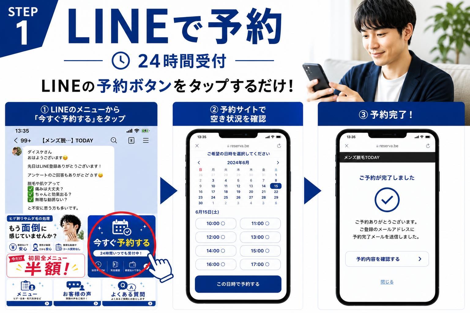 顔・ひげ脱毛